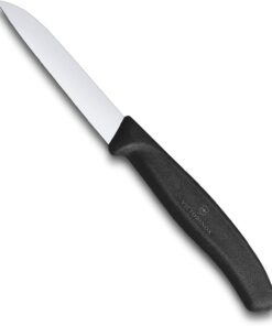 6.7403 SwissClassic 8cm Düz Soyma Bıçağı, Siyah