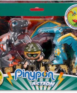 Action - Bir Pinypon Bebek ve 2 Dinozor, Macera Oyuncak Seti, 4 Yaş ve Üzeri Çocuklar için (700016684)