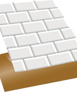 Kendinden Yapışkanlı Metro Karo Desenli PVC Karo 30x30 cm (11 Adet / 1 m²)