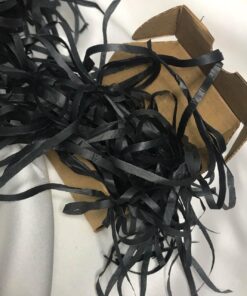Siyah Kırpıntı Pelür Kağıt Kırpıntısı Renkli Black Shredded Tissue Paper Siyah Kırpık Kağıt - 50 Gram
