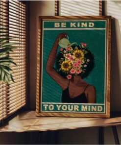 Tanıtım Vintage Çerçevesiz Poster, Modern Dekoratif Çerçevesiz Poster, Tablo, BeKind, 50 x 70