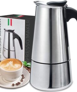 4 Kişilik Çelik Mokapot Espresso Filtre İtalyan Kahve Makinesi