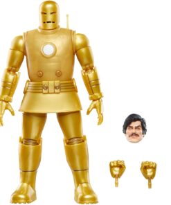 Efsaneler Serisi Iron Man (Model 01 - Altın), Iron Man Comics Koleksiyon 15,5 cm Aksiyon Figürü, Retro-Inspired Blister Kart
