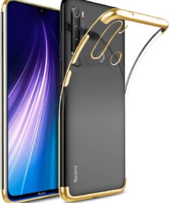 Xiaomi Redmi Note 8T Kılıf Skyfall Transparent Clear Gold