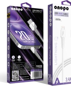 İphone Uyumlu Lightning To USB Kablo 3.4A Uyumlu Hızlı Şarj ve Data Kablosu 1M - Q8
