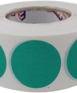 etiketler , hazır al hızlı al PP Opak Daire İşaretleme Etiketi Rulo Etiket, 30mm x 30mm Çap 1000 Adet, Yuvarlak Yeşil Renkli Zemin Baskılı Kontrol Etiketi, Endüstriyel ve Masaüstü Barkod yazıcılar ile uyumludur. (Yeşil)