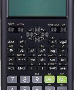 FX-82ESPLUSBK Casio Bilimsel Fonksiyonlu Hesap Makinesi, 16.2 x 8 x 1.38 cm, 252 Fonksiyon
