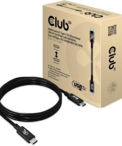 3D USB4 Gen3x2 Tip C Bi-Yönlü USB-IF Sertifikalı Kablo 8K60Hz, Veri 40Gbps, PD 240W EPR St./St. 1m