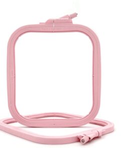 Pembe Küçük (No:2) Plastik Kare Nakış Kasnağı, Çapraz Dikiş Çemberleri, Zımba İğne Halkası, Kendin Yap El İşi Dikiş, ABS Plastik Nakış Çemberleri