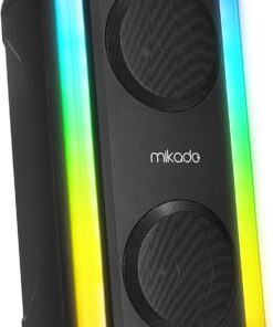 MD-C18 Siyah 8W RGB Işıklı Taşınabilir Speaker Hoparlör
