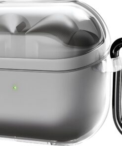Samsung Galaxy Buds 3 Pro ve Buds 3 ile Uyumlu Tam Kaplayan Darbelere Karşı Dayanıklı TPU Silikon Şeffaf Kılıf