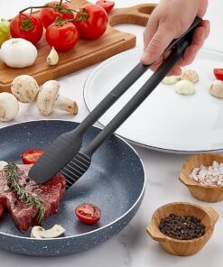 Izgara Maşası- Barbekü Maşası Yanmaz Yapışmaz Maşa