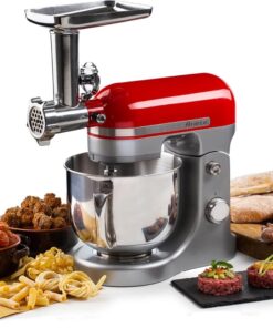 4079 kıyma makinesi, sosis ve makarna presi aksesuarı, Ariete Moderna yoğurma makinesi Mod. 1589, gri