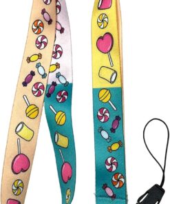 Şekerli Lolipop Boyun ipi ve Telefon Askısı Lanyard