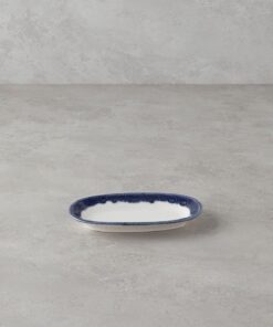Home Larry Porselen Kayık Tabak 19 cm Lacivert