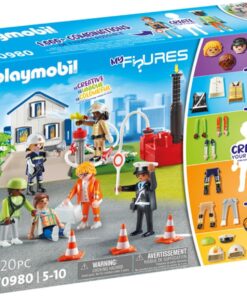 70980 Figürlerim: Kurtarma, koleksiyon ürünleri karışımı ve eşleştirme figürleri, eğlenceli yaratıcı rol yapma, oyun setleri 4 yaş ve üzeri çocuklar için uygundur