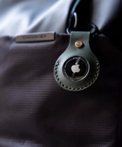 X design Apple Airtag Anahtarlık Kılıf, Airtag Kılıf, Gerçek Deri Airtag Kılıfı, Airtag Deri Anahtarlık, GPS takip cihazı, Kaliteli Airtag Kılıf, Orijinal Deri Airtag Kılıf (Okyanus Yeşili)