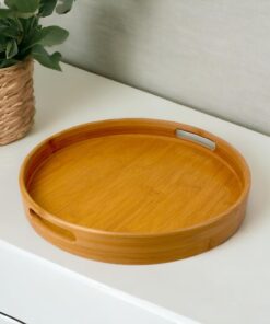 Yuvarlak Bambu Tepsi 35cm, Daire Sunum
