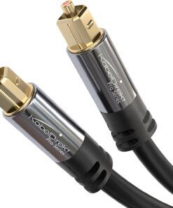 – optik kablo/Toslink kablosu – 2m (Toslink optik dijital kablo-Toslink, ses çubuğu, stereo sistem, ev sineması, XBOX One ve PS4'ü bağlamak için ses kablosu)
