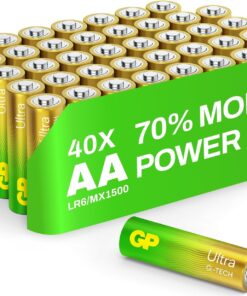 Batteries Gp15Au Ultra Alkalin Lr6/E91/Aa Kalem Pil, 1.5 Volt, 40'Lı Paket