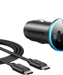 323 Araç Şarj Cihazı, 52.5W, USB-C portu maksimum 30W, USB-A portu ise 22.5W şarj gücü, iPhone 14 Pro sadece 25 dakikada%50 şarj, Samsung S23 sadece 27 dakikada%50 şarj