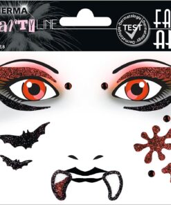 Face Art Decor Yuz Susleme Etiketi Vampir