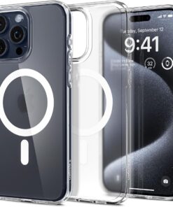 iPhone 15 Pro Kılıf Ultra Hybrid MagFit MagSafe özellikli Frost Clear - ACS06719
