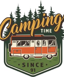 Aksesuar Camping Adventure Kamp Karavan Sticker Off Road 13 x 12 cm