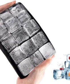 Kare Buz Kalıbı, 15 Bölmeli Çok Amaçlı Buz Küpü Kalıbı, Kolay Serbest Bırakma Özelliği, Kahve ve Ev Yapımı İçecekler için İdeal Dondurucu Kalıpları (2)