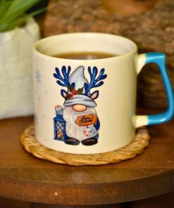 Hediye Yılbaşı Merry Christmas Temalı Seramik Kupa Bardak 225 Ml