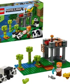 Minecraft Panda Yuvası 21158 - Minecraft Oynamayı Seven Yaratıcı Çocuklar için Oyuncak Yapım Seti (204 Parça)