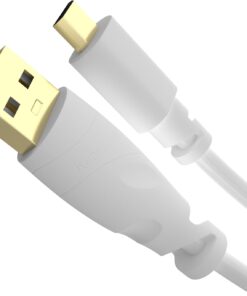 – Mikro USB kablosu – 1,5 m (USB 2.0, şarj kablosu, veri kablosu, beyaz)
