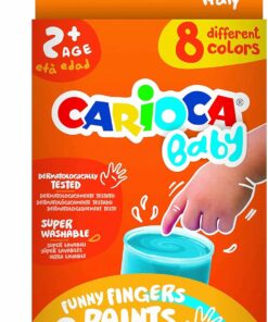 Bebek Parmak Boyasi 8 Renk 8X50 Ml Süper Yikanabilir 2+ Yaş