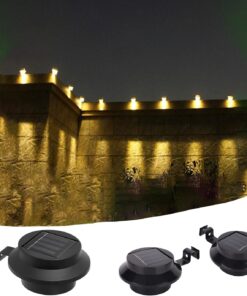 Led Solar Oluk Işığı Dunanar Işığı Günanenlik Çit Işığı Bahçe Aydınlatması Solar Bahçe Led Aydınlatma Led Işık Bahçe Işığı Güneş Enerjili Yol Aydınlatma Işığı Işık Sensörlü, Robeve, Siyah