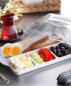 Kahvaltılık 4 Bölmeli Kapaklı Kahvaltılık