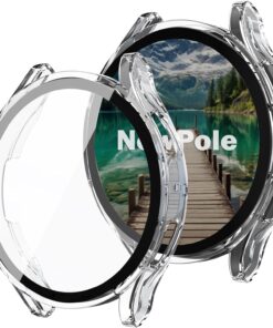 Galaxy Watch Fe 5 4 40MM için Watch Ekran Koruyucu Tam Kaplayan Watch Kasa Koruyucu Kılıf Yüksek Hassasiyetli Kılıf Samsung Watch 4 5 Fe 40MM ile Uyumludur (Şeffaf)