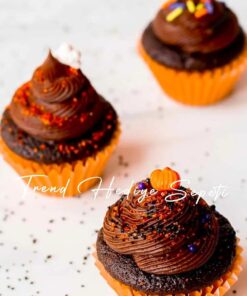 Hediye Sepeti Takribi 200 Adet Mini Boy Turuncu Truff Çikolata Kağıdı, Lokum Kağıdı, Muffin Kek Kalıbı 30x20 Mm Doğum Günü Parti Dekorasyonu için