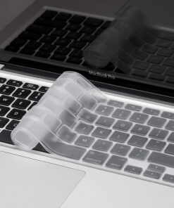 Macbook Klavye Air Pro Koruyucu (US-ABD İngilizce) (Eski USB'li Model 2008/2017) ile Uyumlu Şeffaf