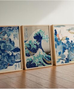 Art 3'lü Çerçevesiz Poster, Modern Dekoratif Çerçevesiz Poster, Tablo, 3JaponArt, 40 x 50