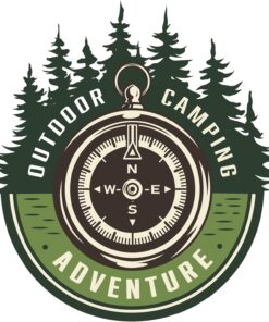 Aksesuar Off Road Camping Adventure Sticker Pusula 10 x 9 cm