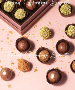 Hediye Sepeti Takribi 200 Adet Küçük Boy Kahverengi Truff Çikolata Kağıdı, Muffin Kek Kalıbı, Lokum Kağıdı 35x20 Mm Doğum Günü Parti Dekorasyonu için