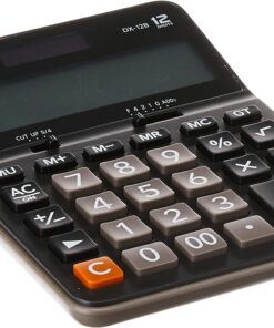 Dx-12B-Bk-W-Dc Casio Ekononik Hesap Makinesi, Siyah
