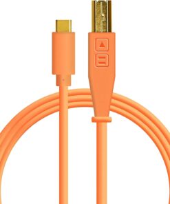 TechTools Chroma Cables USB-C to B - 1.5mt | Neon Orange