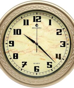 BL-1059 Serisi Klasik Kadran Sessiz Akar 30 cm Duvar Saati Gold
