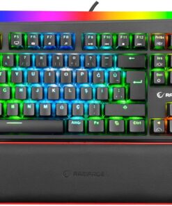 KB-R97 X-TRACER Siyah USB RGB Aydınlatmalı Blue Switch Tam Türkçe Bilek Destekli Gaming Oyuncu Mekanik Klavye