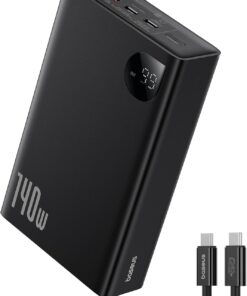 Adaman Overseas Edition 24.000 mAh Digital Display 140W Powerbank-Siyah
