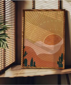 Tanıtım Boho Style Çerçevesiz Poster, Modern Dekoratif Çerçevesiz Poster, Tablo, BohoStyle-1, 21 x 30