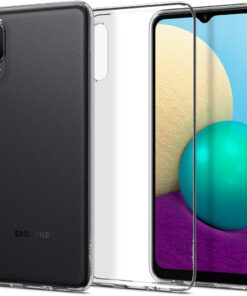 Galaxy A02 / Galaxy M02 Kılıf Liquid Crystal 4 Tarafı Tam Koruma Crystal Clear - ACS02779