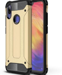 Xiaomi Redmi Note 7 için Kılıf Rugged Armor Gold [Redmi Note 7 ile Uyumlu Kılıf - Gold]