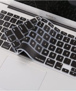 Macbook Klavye Air Pro Koruyucu (US to TR) (Eski USB'li Model 2008-2017) ile Uyumlu Siyah